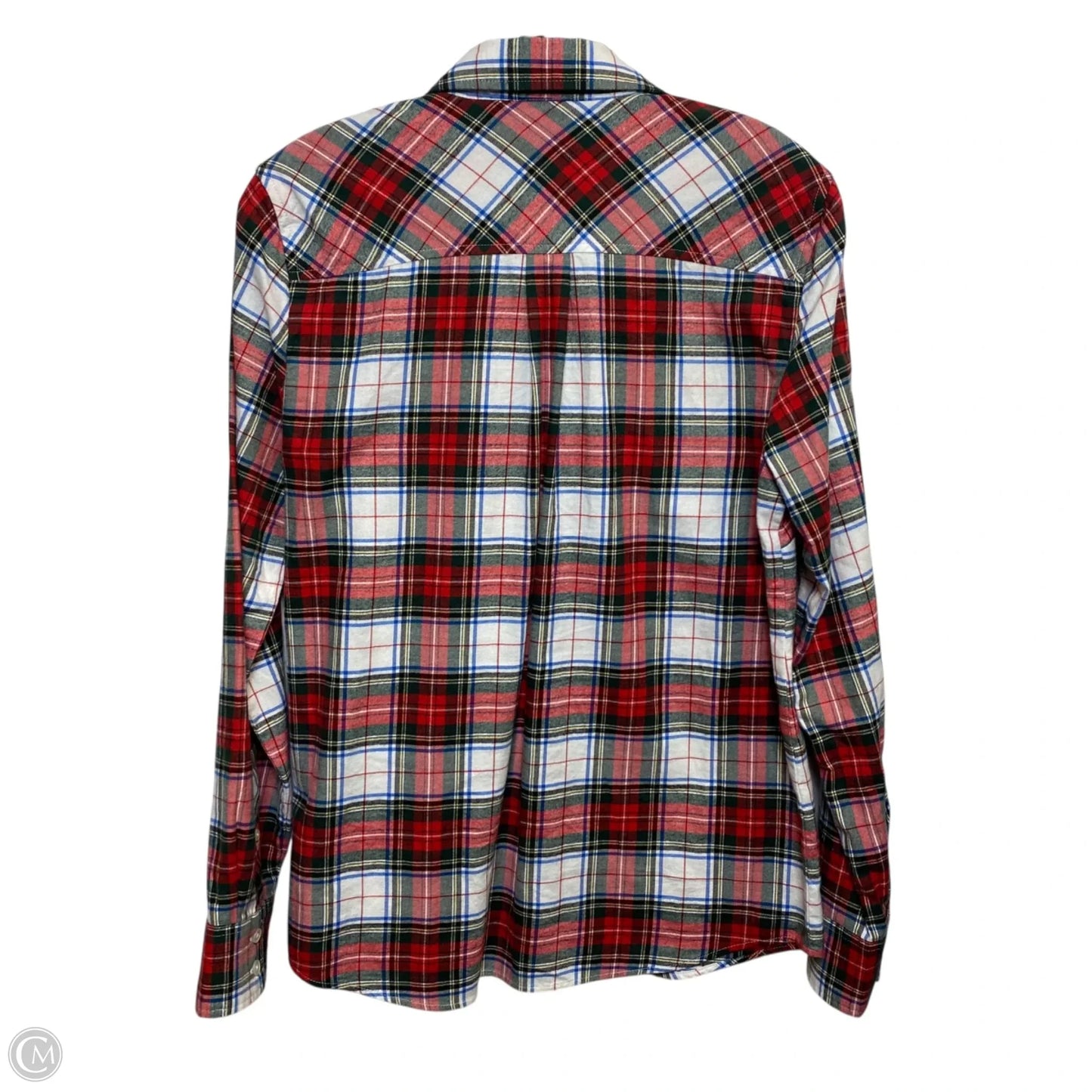 Top Long Sleeve By J. Crew In Red & White, Size: S