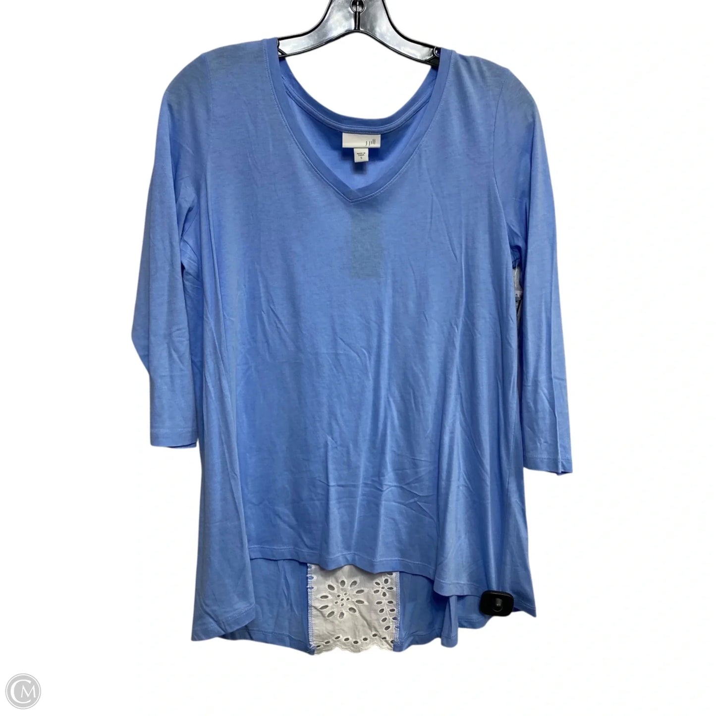 Top 3/4 Sleeve By J. Jill In Blue, Size: S