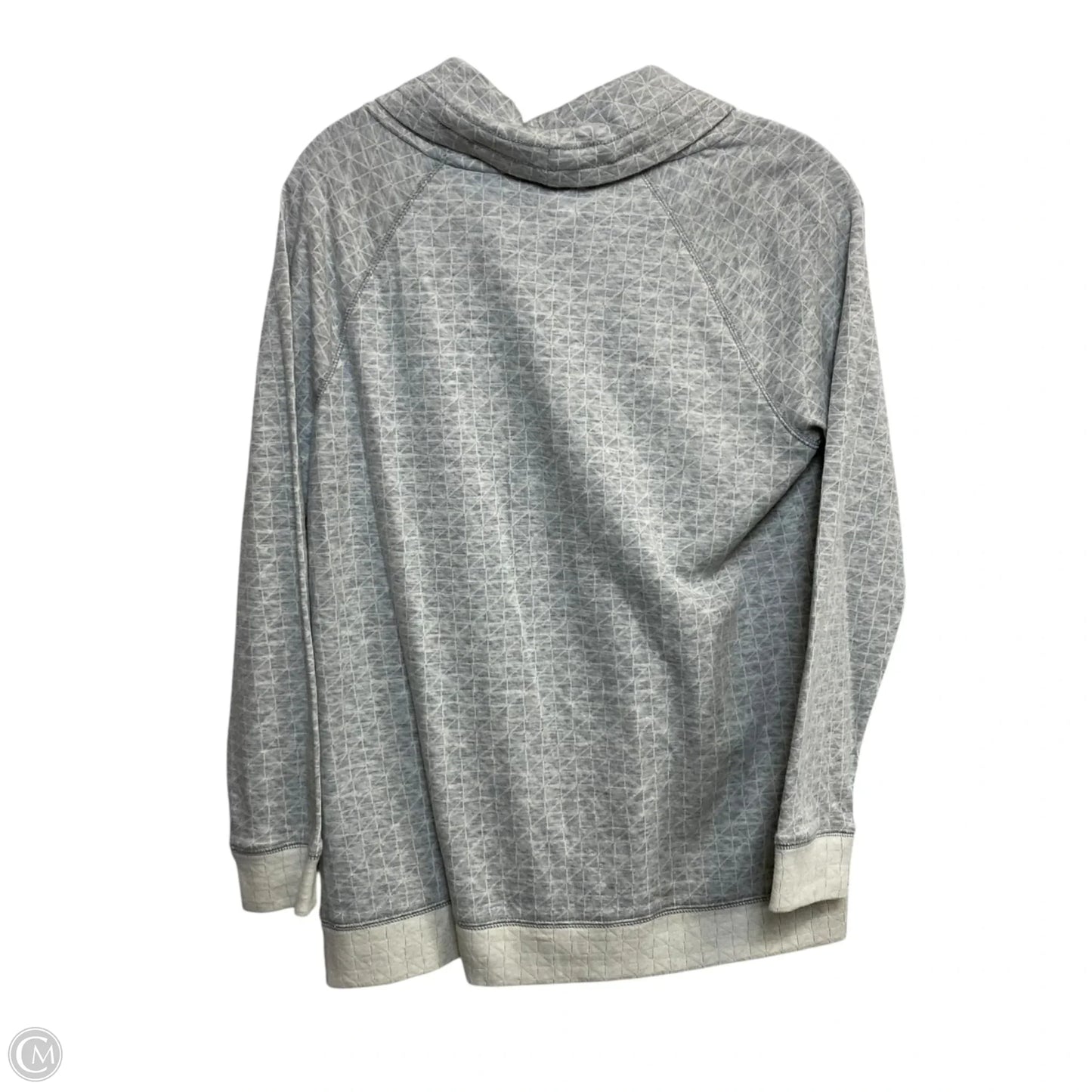 Top Long Sleeve By Talbots In Cream & Grey, Size: Mp