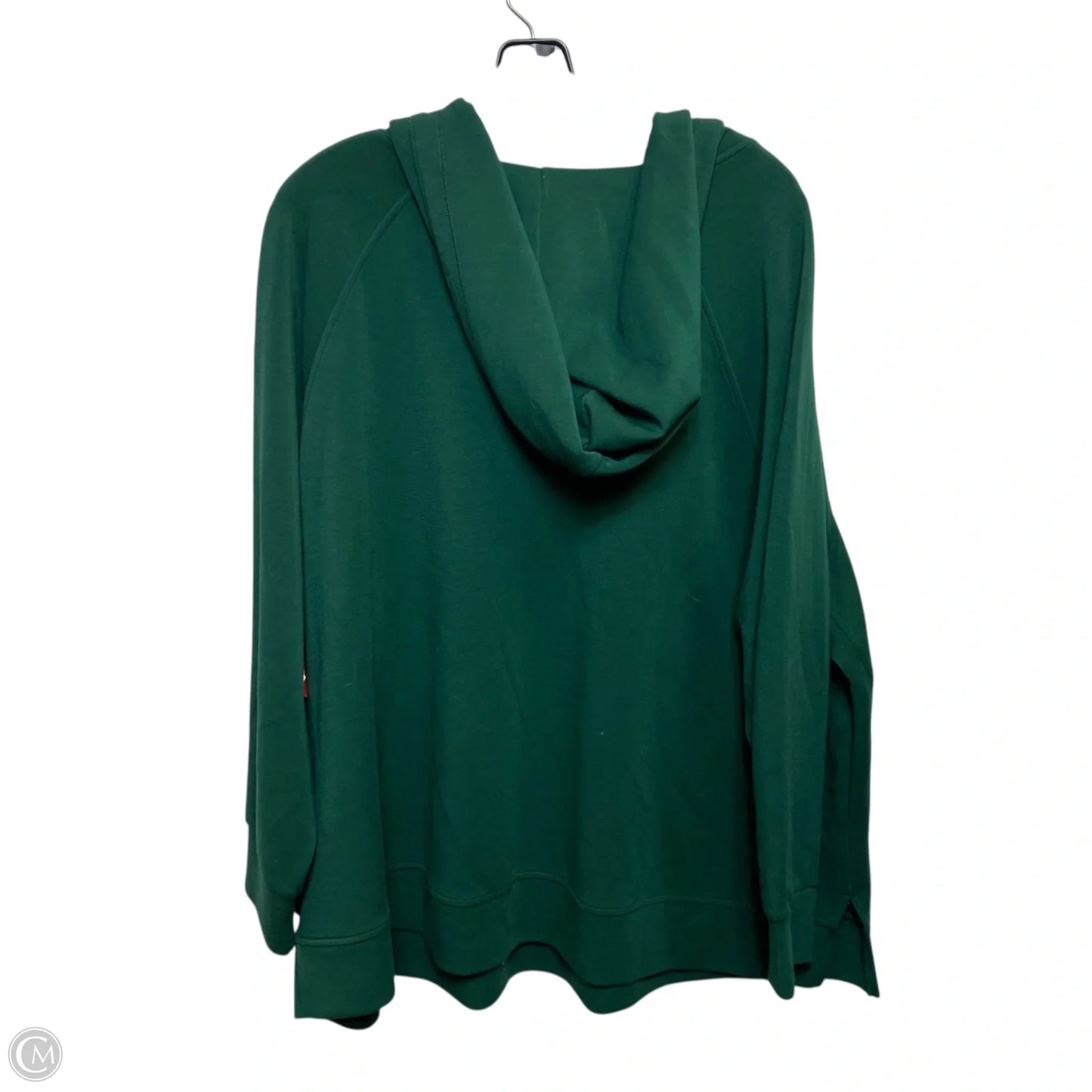 Sweatshirt Hoodie By Cable And Gauge In Green, Size: 3x
