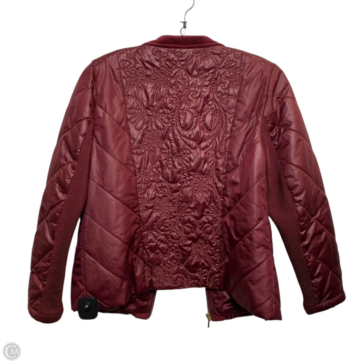 Jacket Puffer & Quilted By Chicos In Red, Size: Xs
