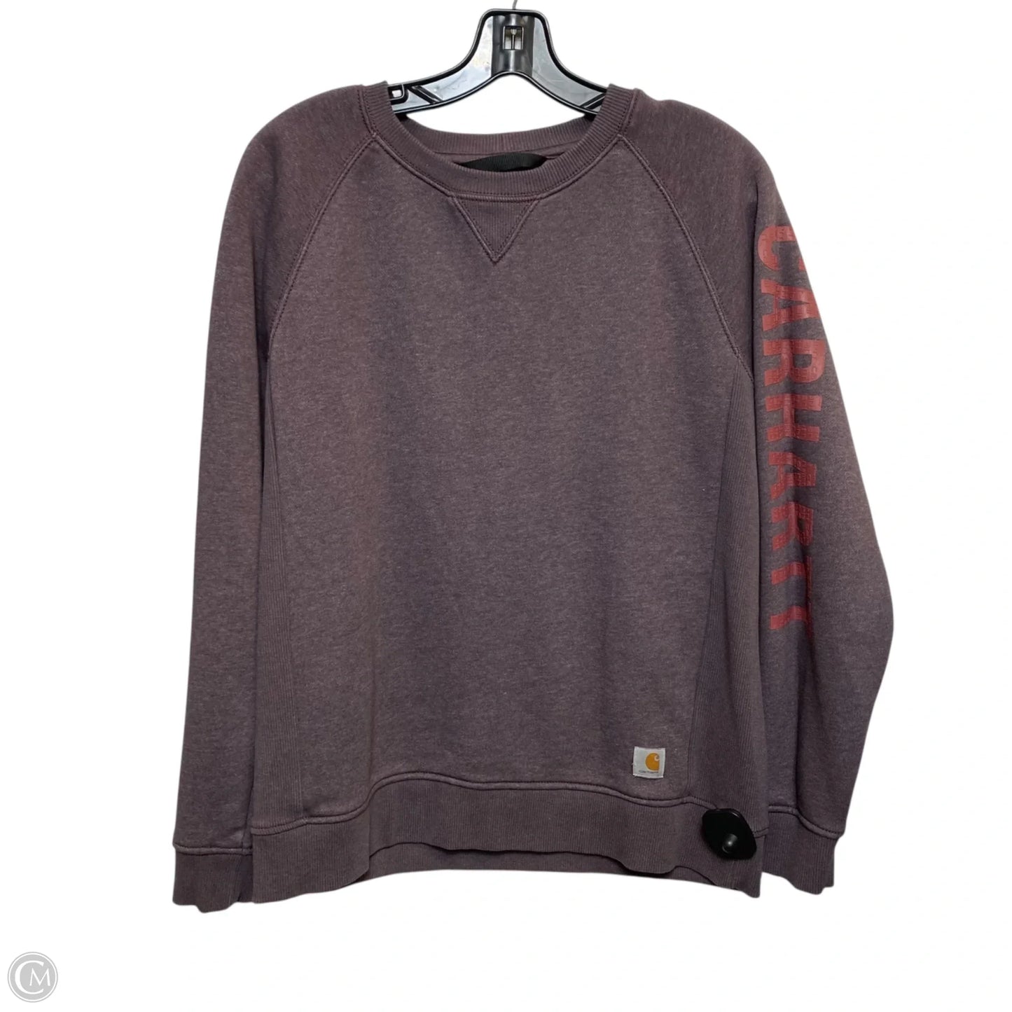 Sweatshirt Crewneck By Carhartt In Purple, Size: L