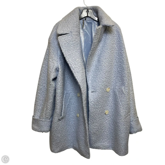 Coat Peacoat By Anthropologie In Blue, Size: L