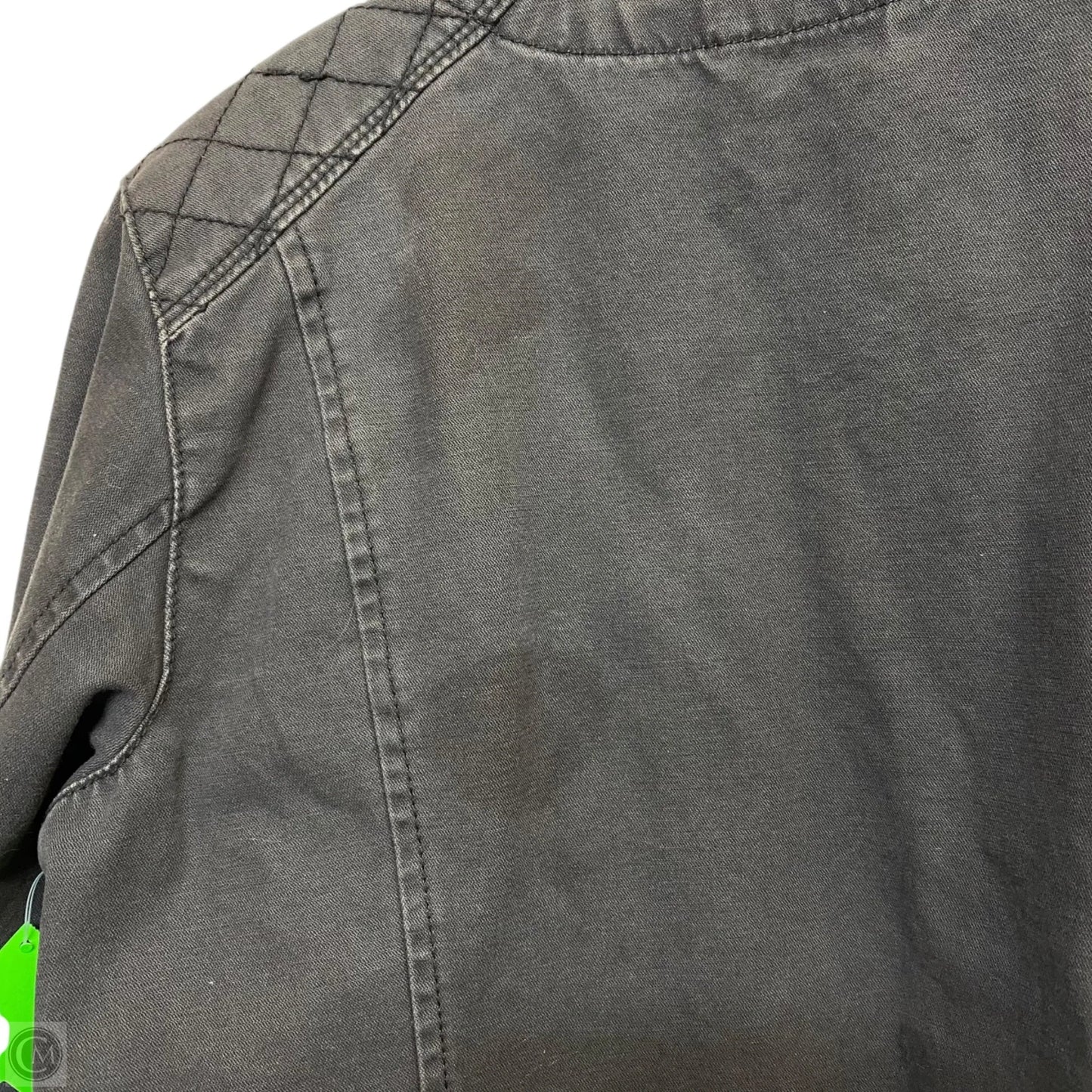 Jacket Moto By Gap In Grey, Size: M