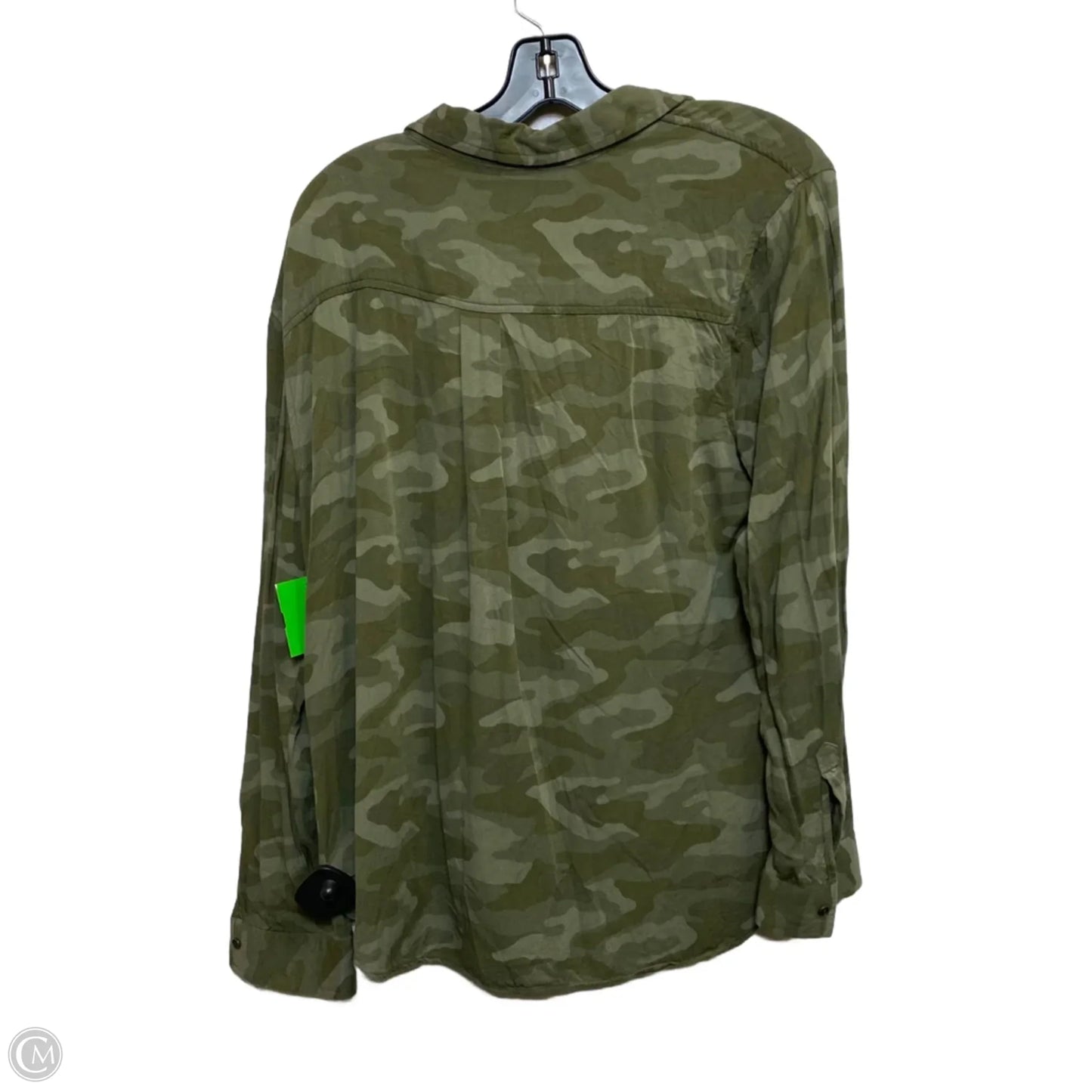 Top Long Sleeve By Ana In Green, Size: L