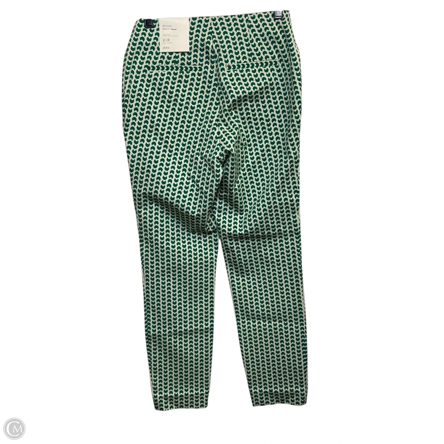 Pants Cropped By A New Day In Green & White, Size: 2