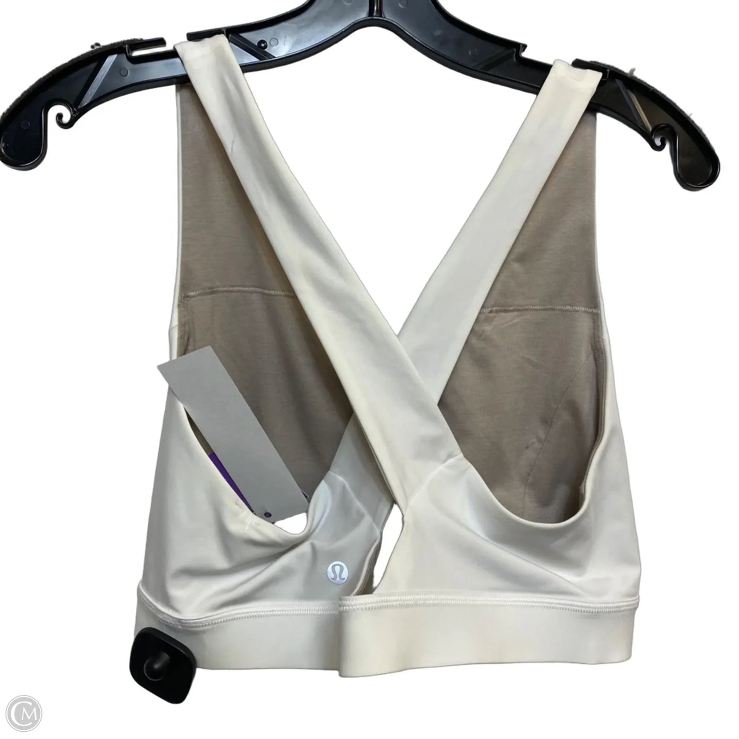 Athletic Bra By Lululemon In White, Size: M