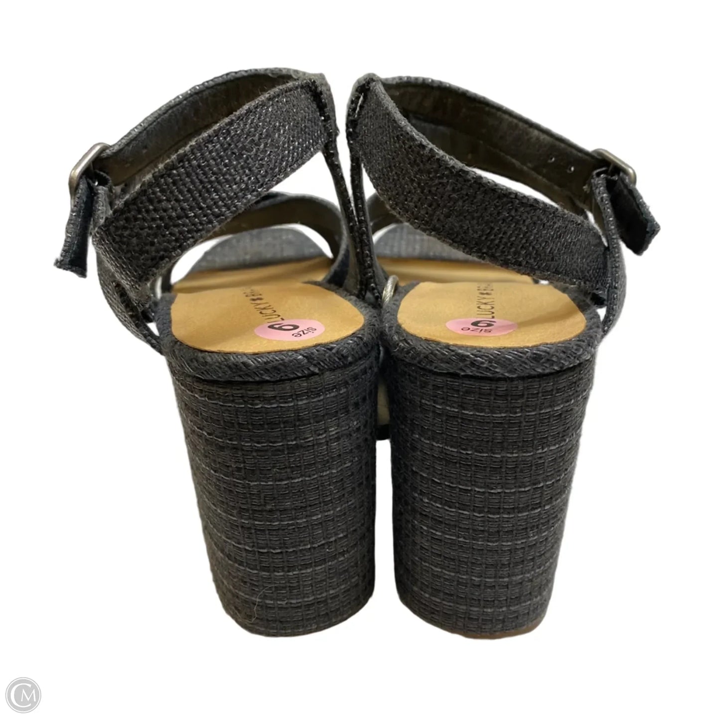 Shoes Heels Platform By Lucky Brand In Black, Size: 9.5