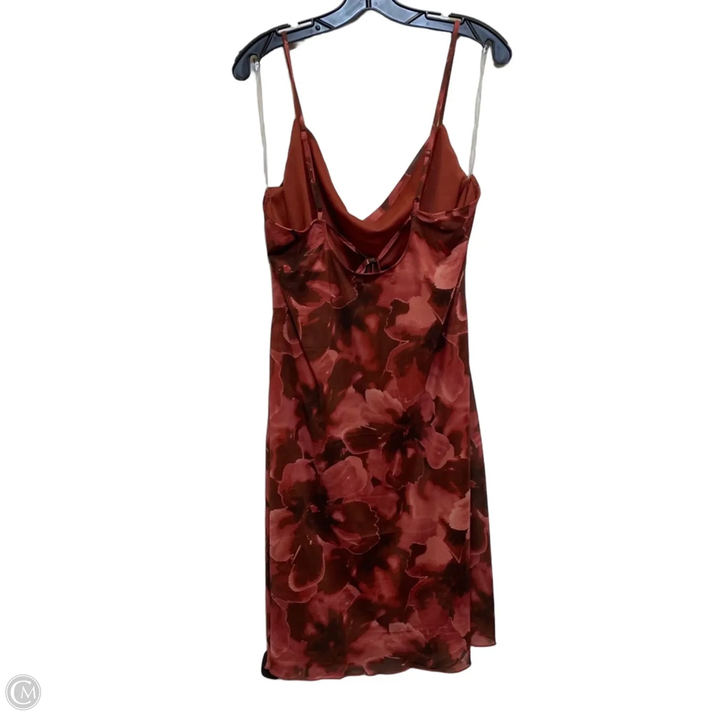 Dress Casual Short By Persaya In Brown & Pink, Size: 2x