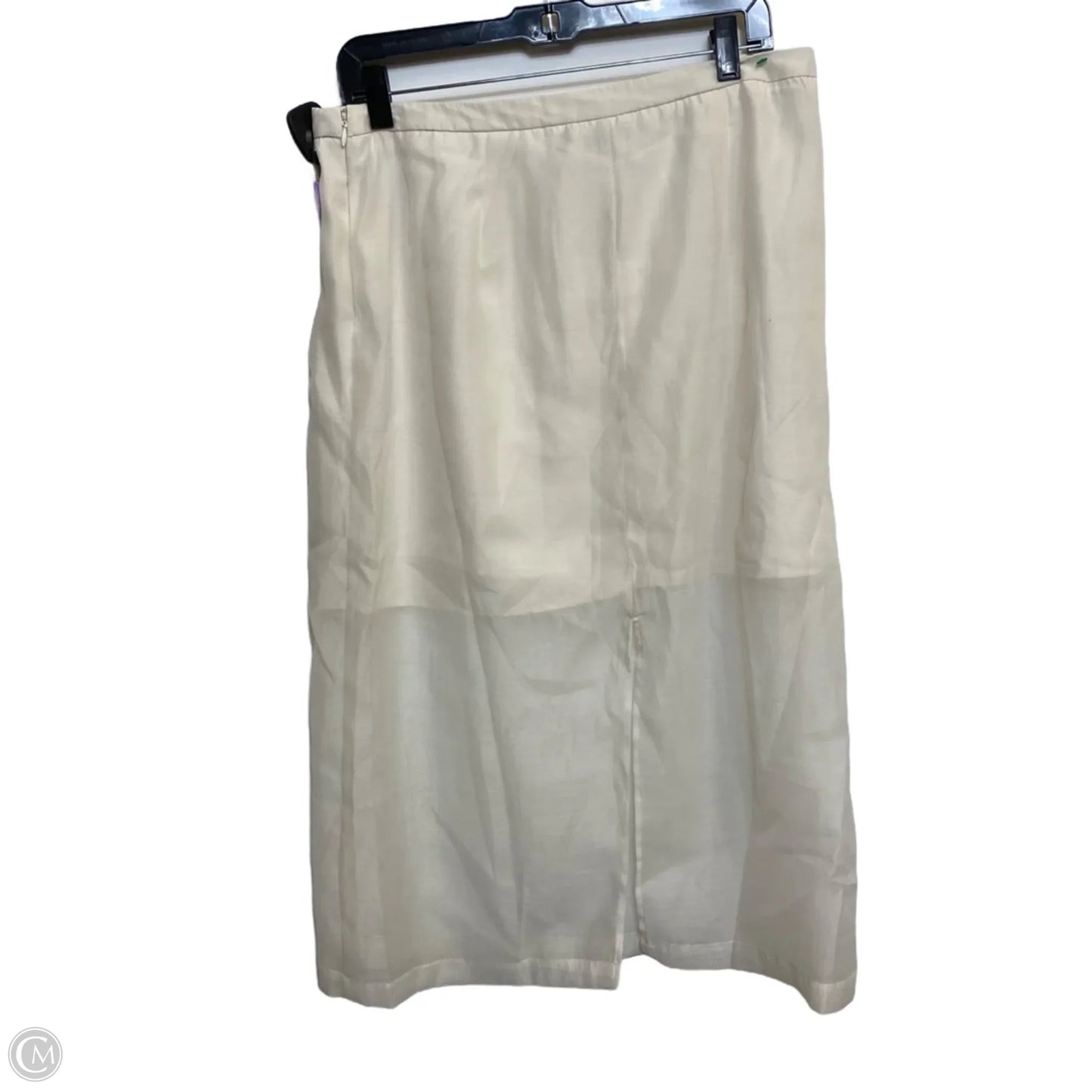 Skirt Maxi By A New Day In Cream, Size: L