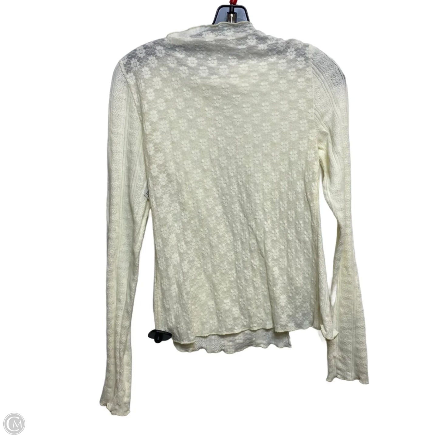 Top Long Sleeve By Free People In Cream, Size: M