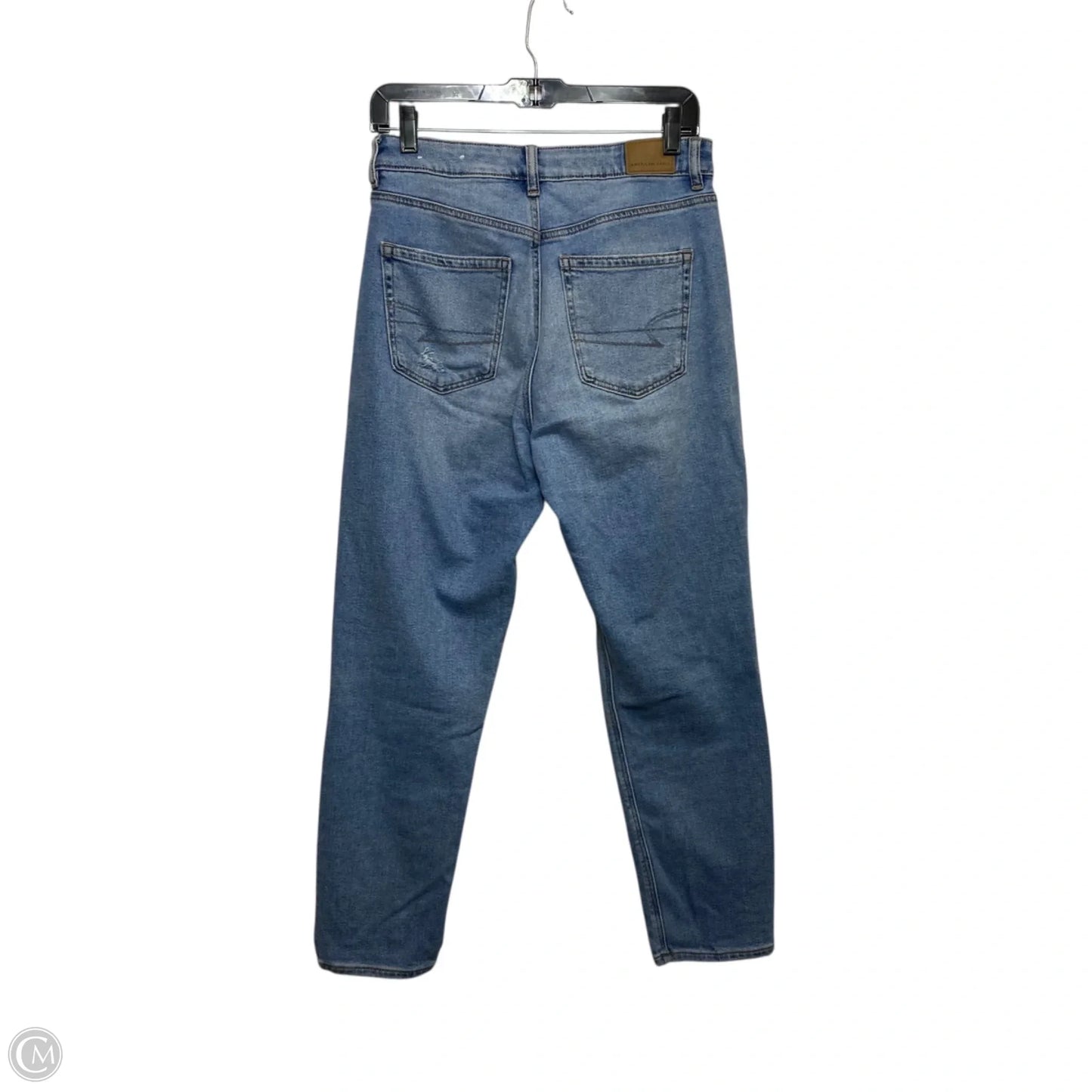 Jeans Straight By American Eagle In Blue Denim, Size: 6