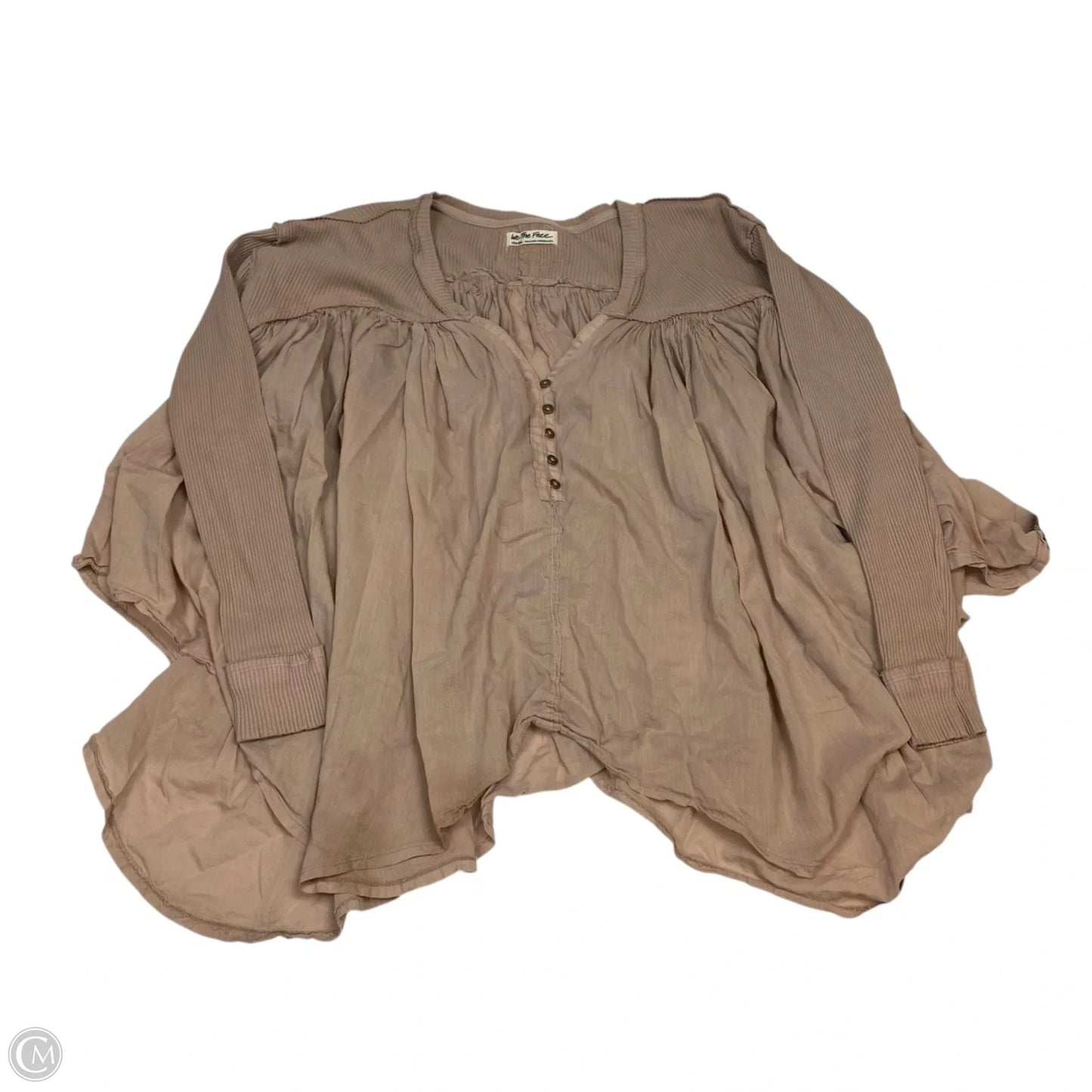 Top Long Sleeve By We The Free In Tan, Size: Xs