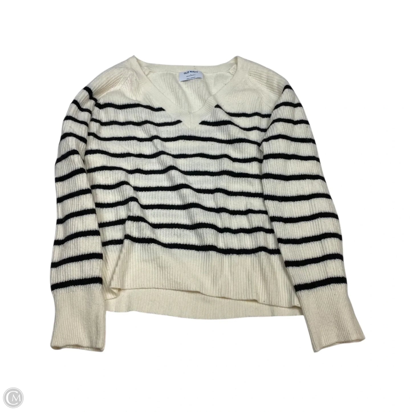 Sweater By Old Navy In Black & Cream, Size: S