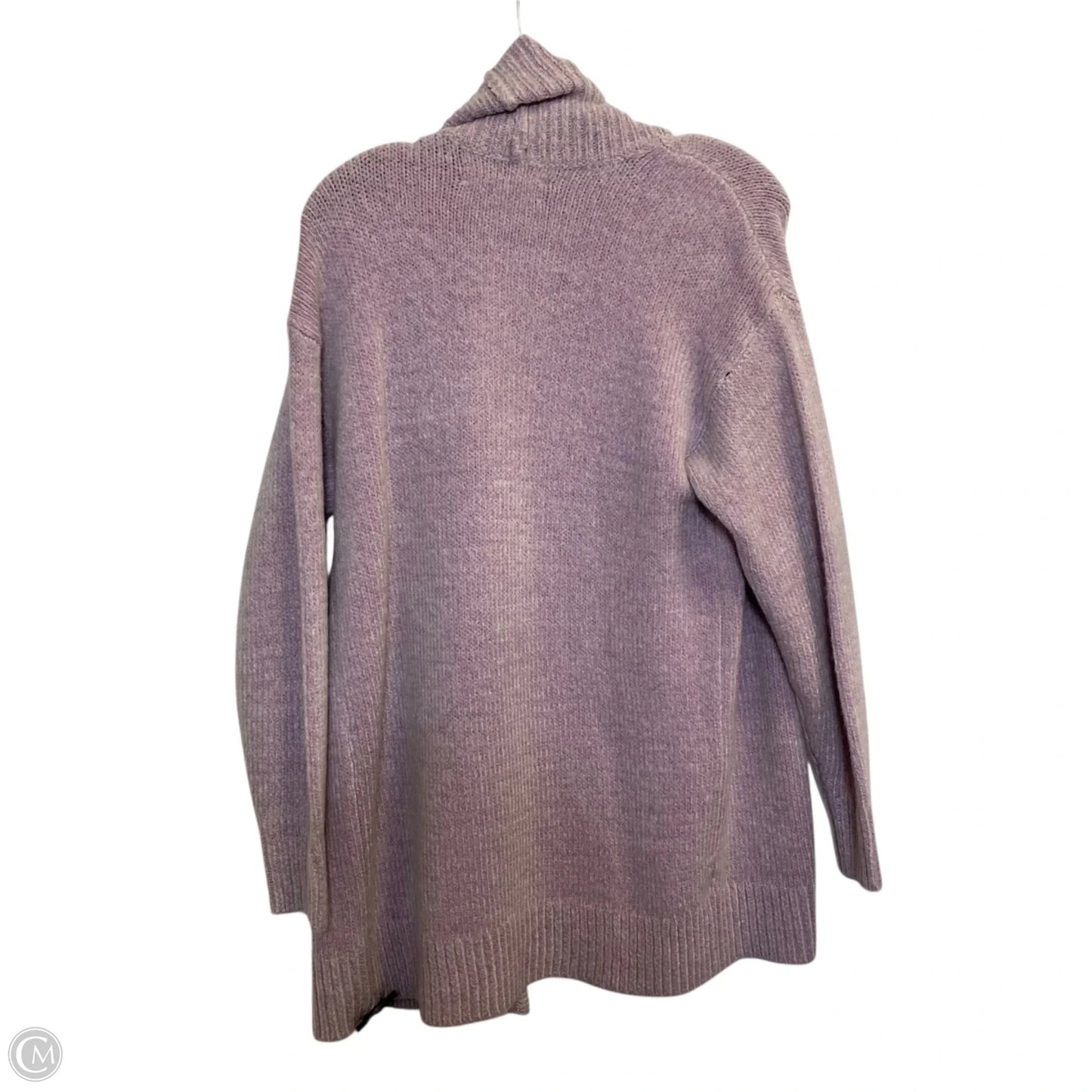 Sweater Cardigan By Loft In Purple, Size: S