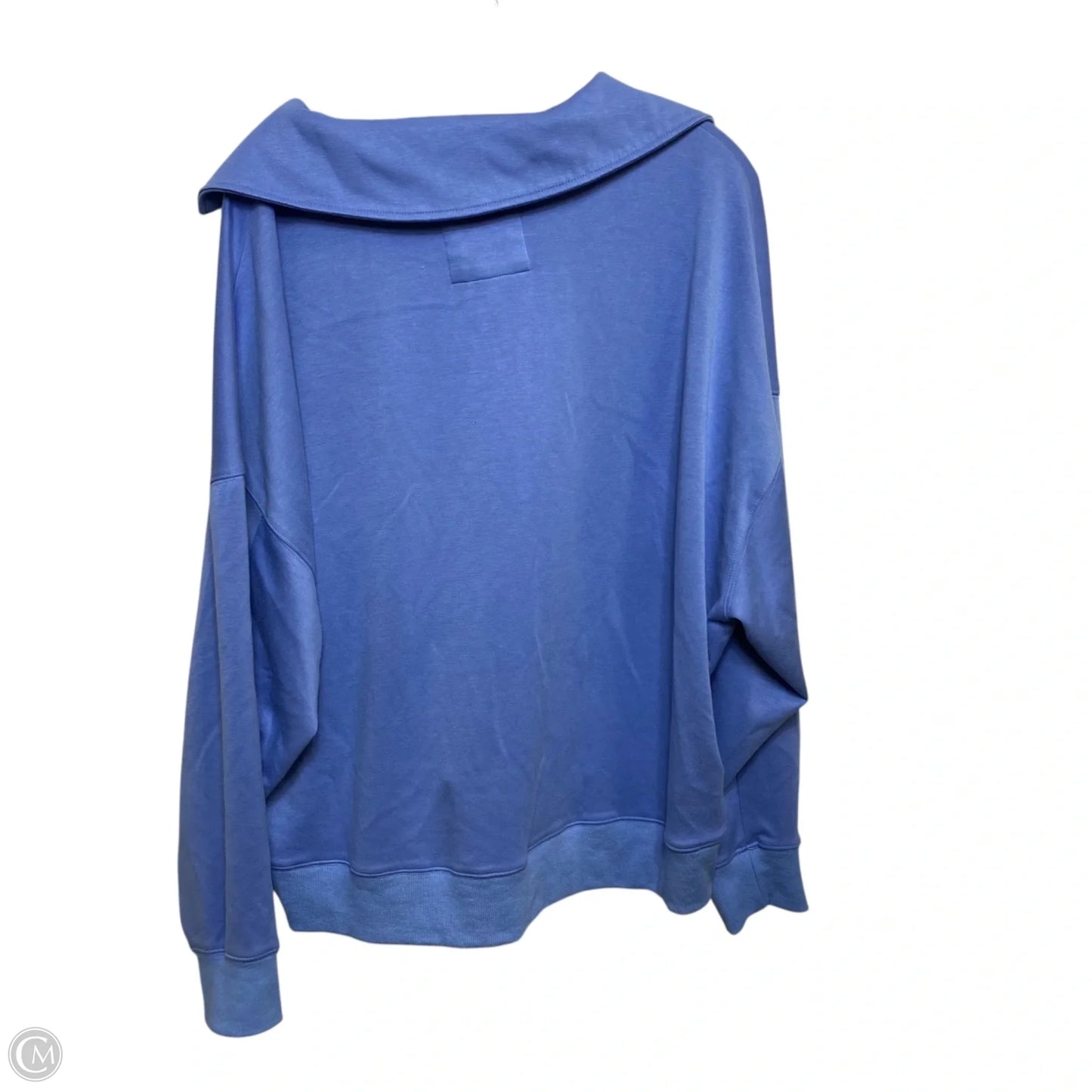 Sweatshirt Collar By Umgee In Blue, Size: L