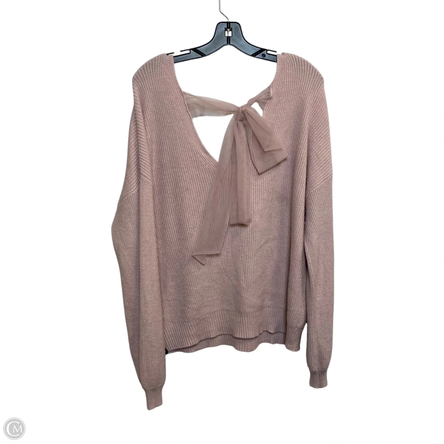 Sweater By Blu Pepper In Pink, Size: L