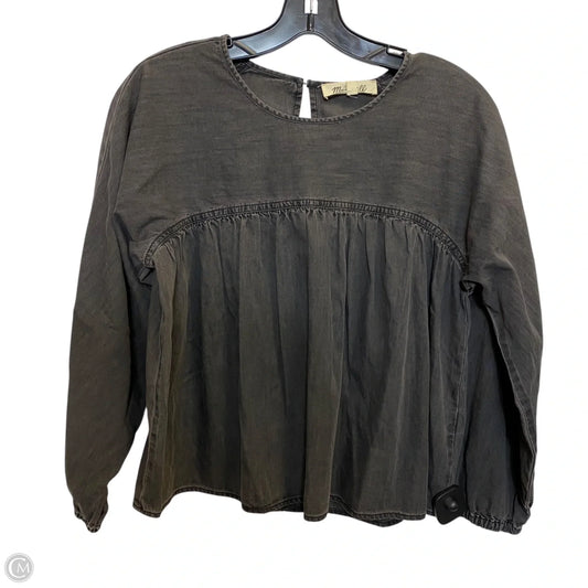 Top 3/4 Sleeve By Madewell In Black, Size: Xs