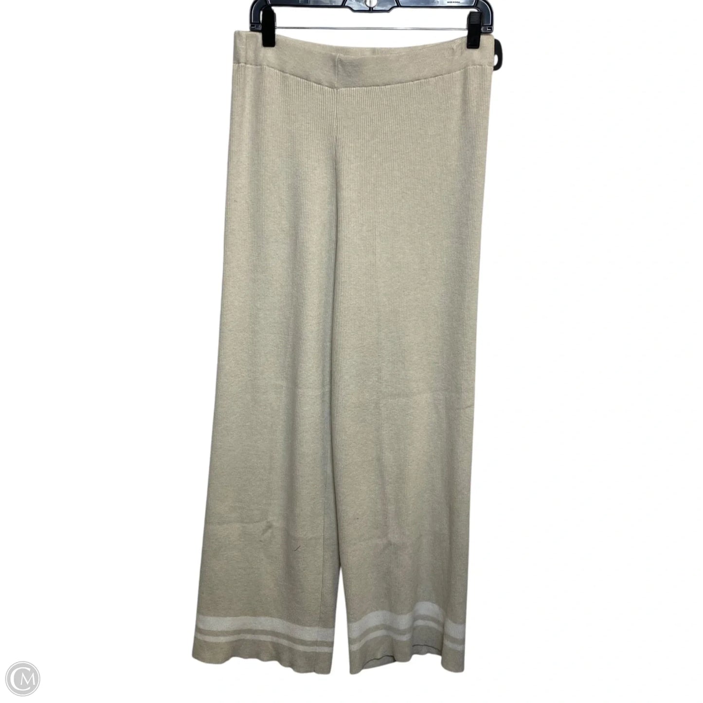 Lounge Set Pants By Clothes Mentor In Cream & White, Size: Xl