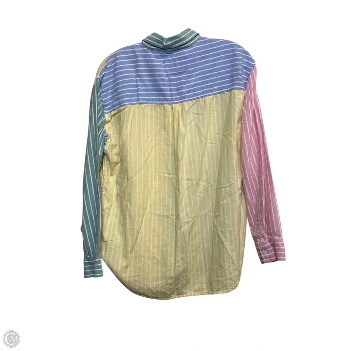 Top Long Sleeve By American Eagle In Multi-colored, Size: S