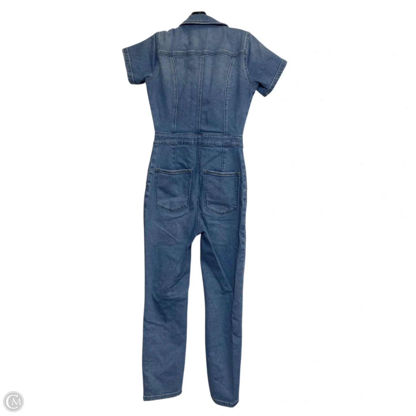 Jumpsuit Designer By Good American In Blue Denim, Size: Xs