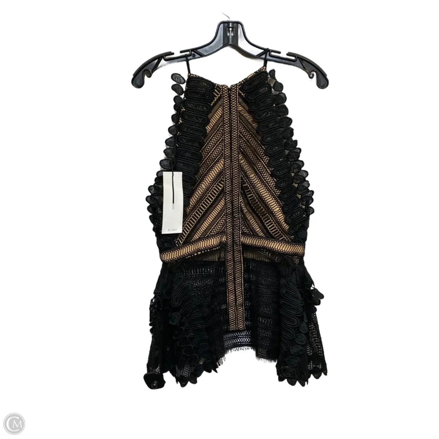 Top Sleeveless By Acler In Black, Size: M