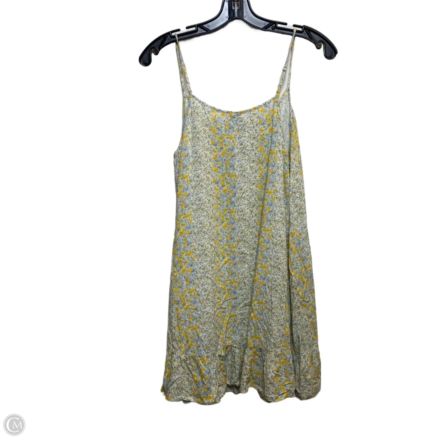 Dress Casual Short By Wild Fable In Blue & Yellow, Size: M
