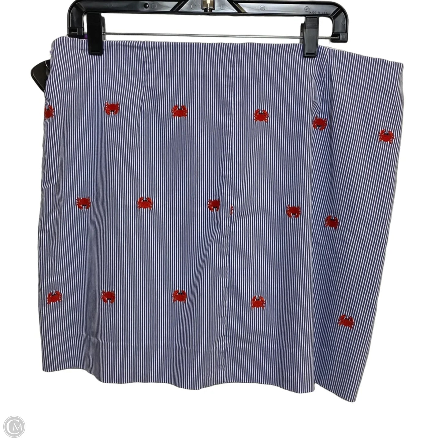 Skort By Crown And Ivy In Blue & White, Size: Xl