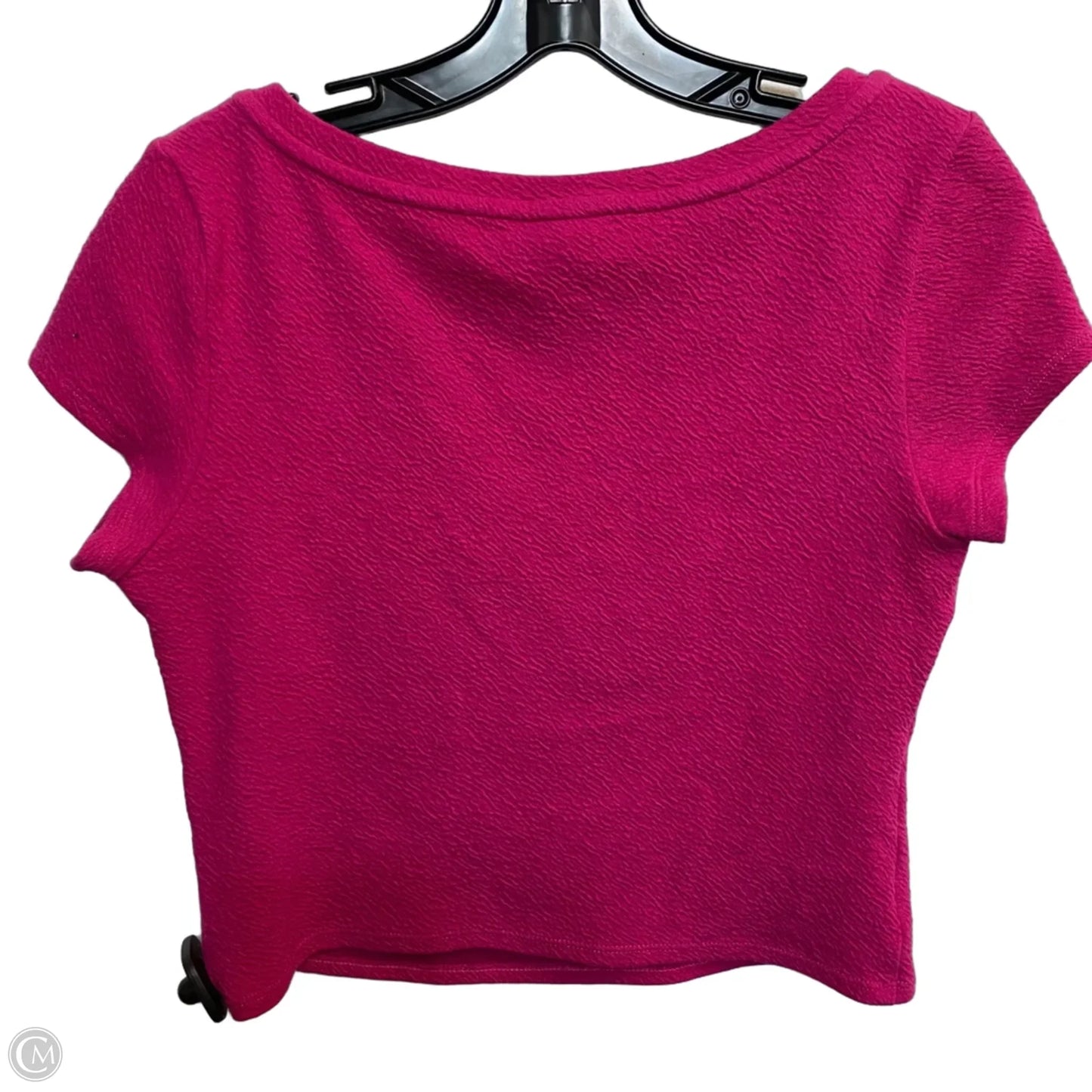 Top Short Sleeve By Anthropologie In Pink, Size: S