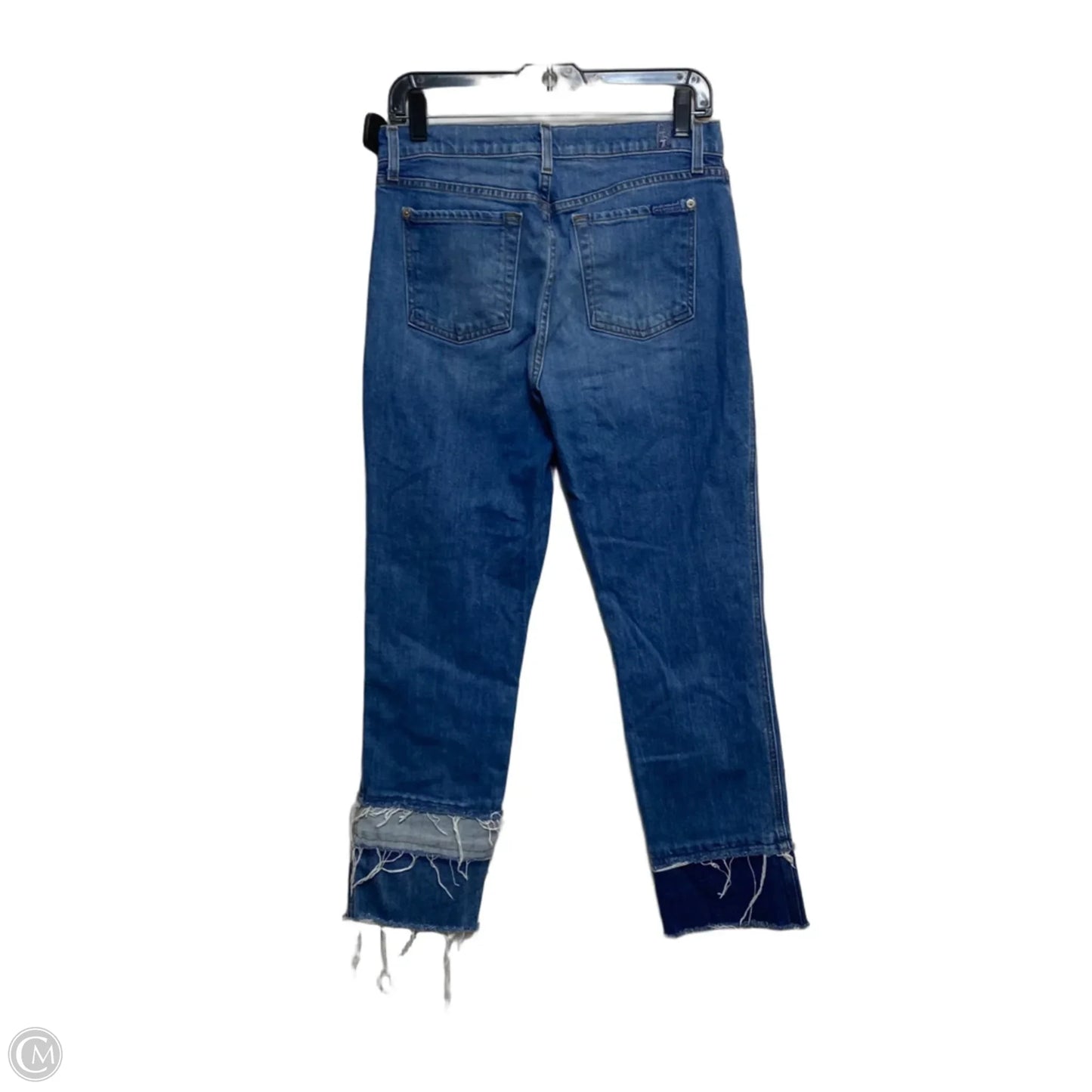 Jeans Designer By 7 For All Mankind In Blue Denim, Size: 8