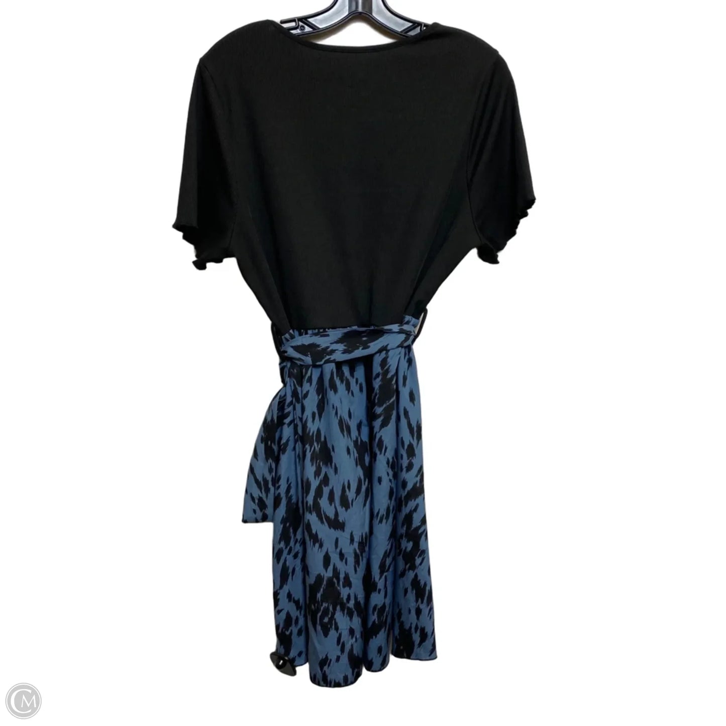 Dress Casual Short By Shein In Black & Blue, Size: 1x