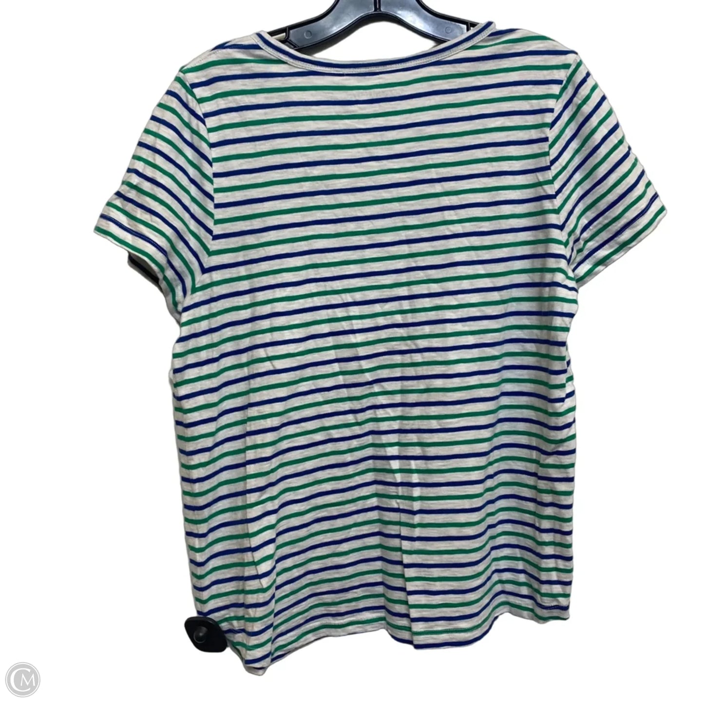 Top Short Sleeve Designer By Vineyard Vines In Blue & Green, Size: S