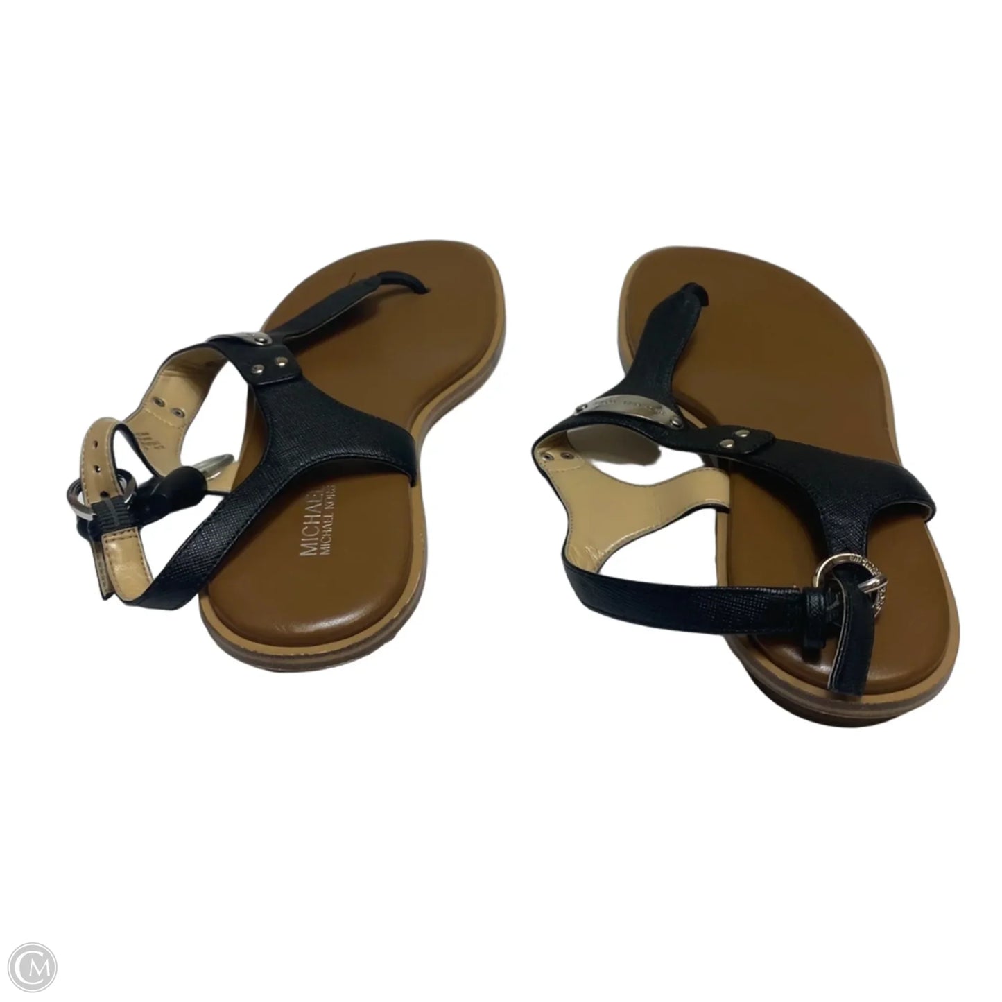 Sandals Flats By Michael By Michael Kors In Black, Size: 9