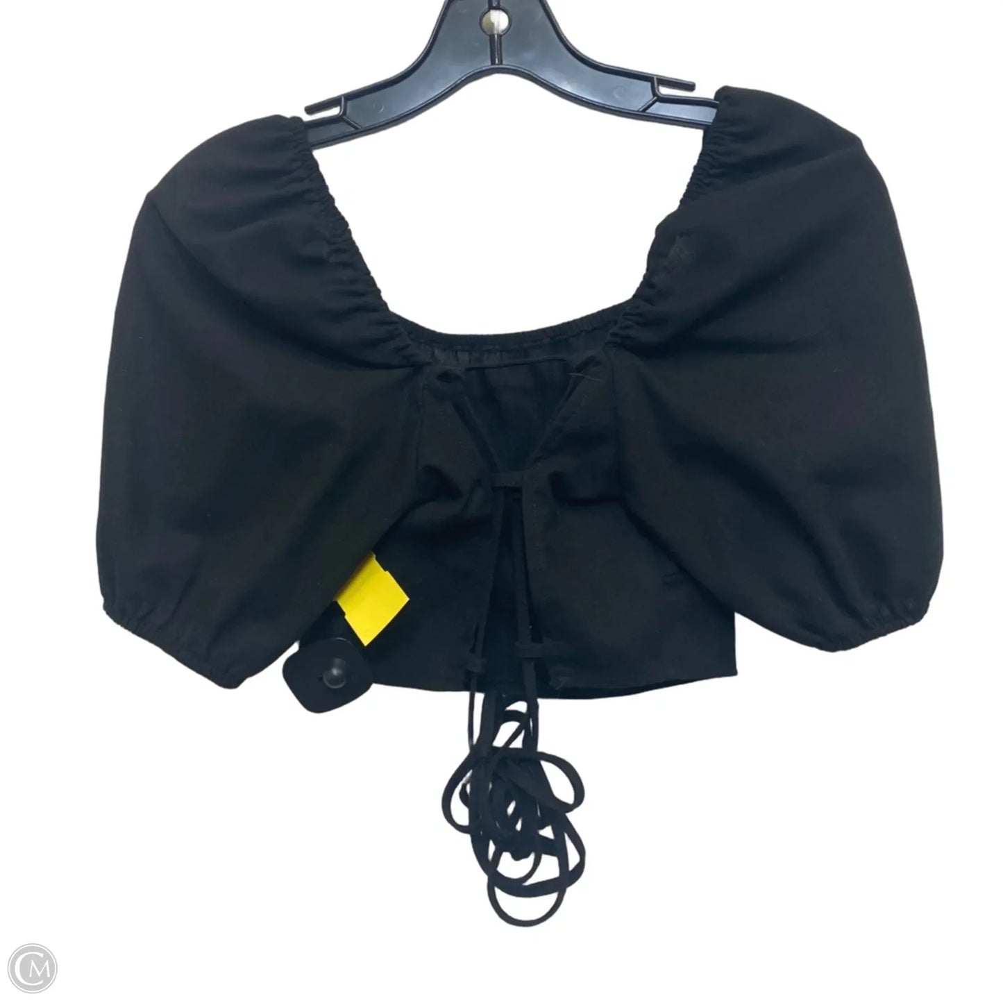 Top Short Sleeve By Shein In Black, Size: S