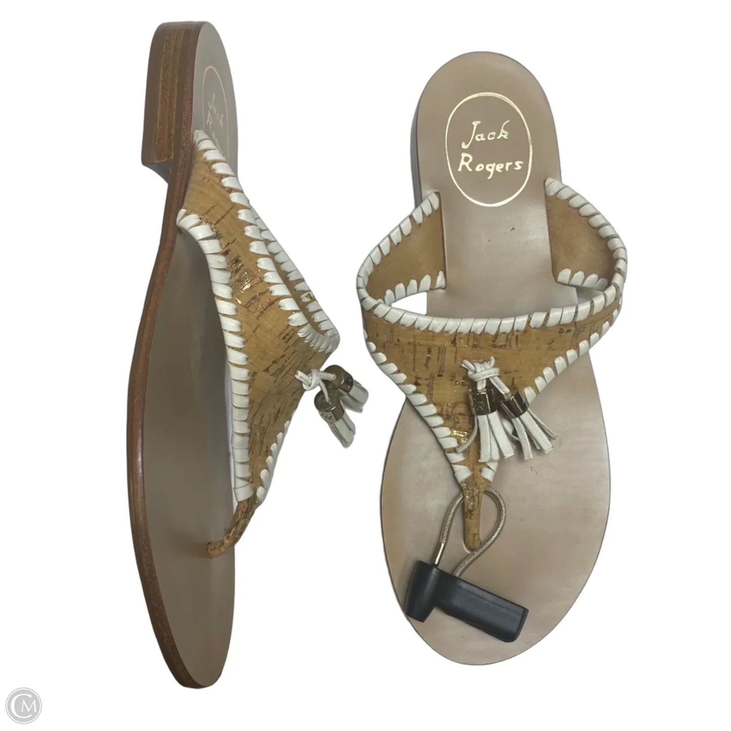 Sandals Designer By Jack Rogers In Brown, Size: 6.5