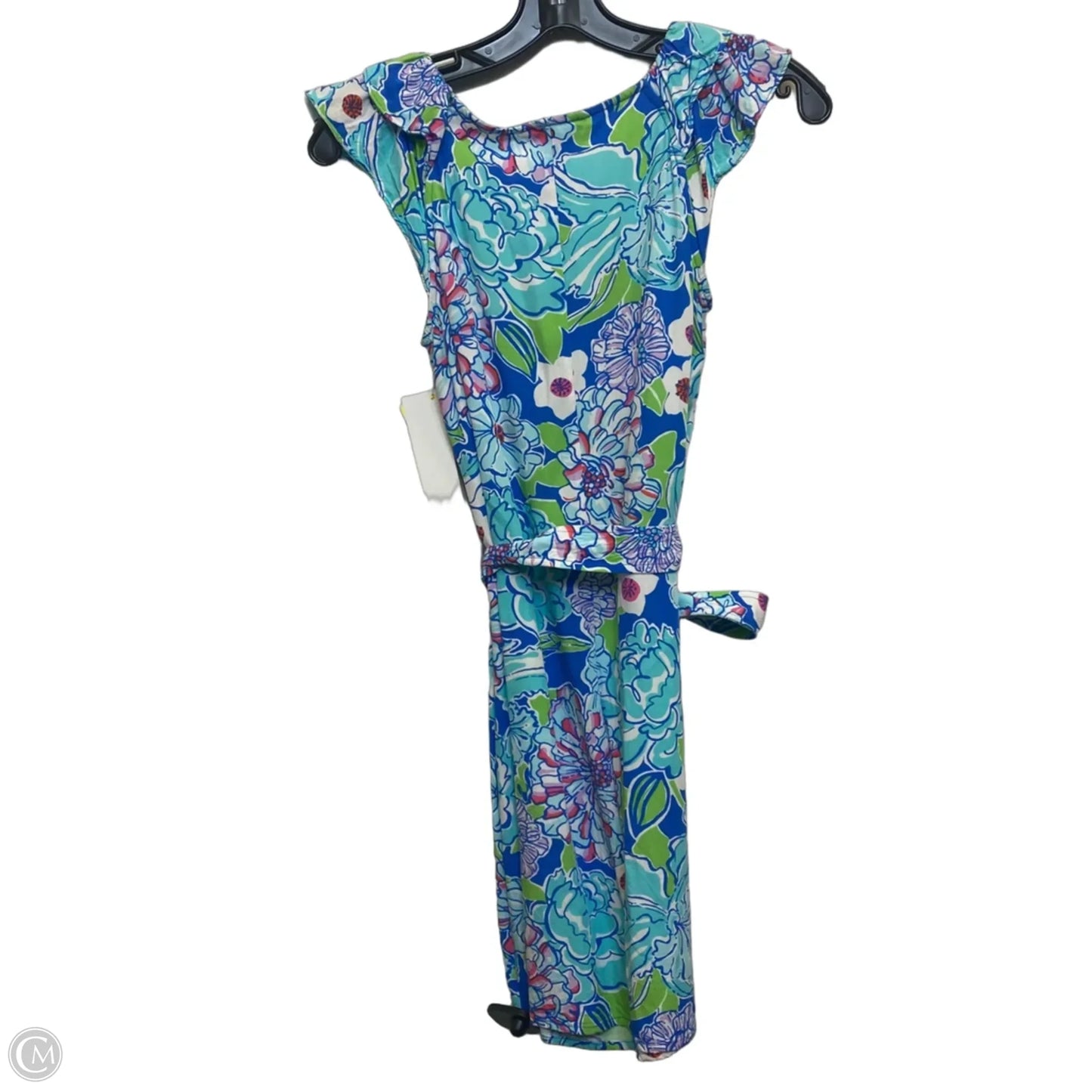 Dress Designer By Lilly Pulitzer In Blue & Green, Size: Xs