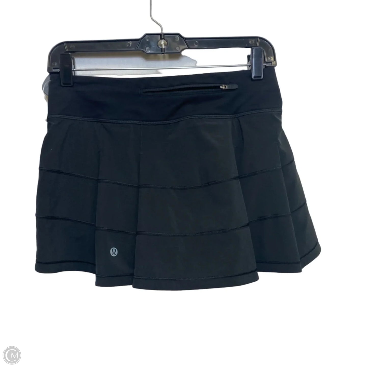 Athletic Skort Designer By Lululemon In Black, Size: S