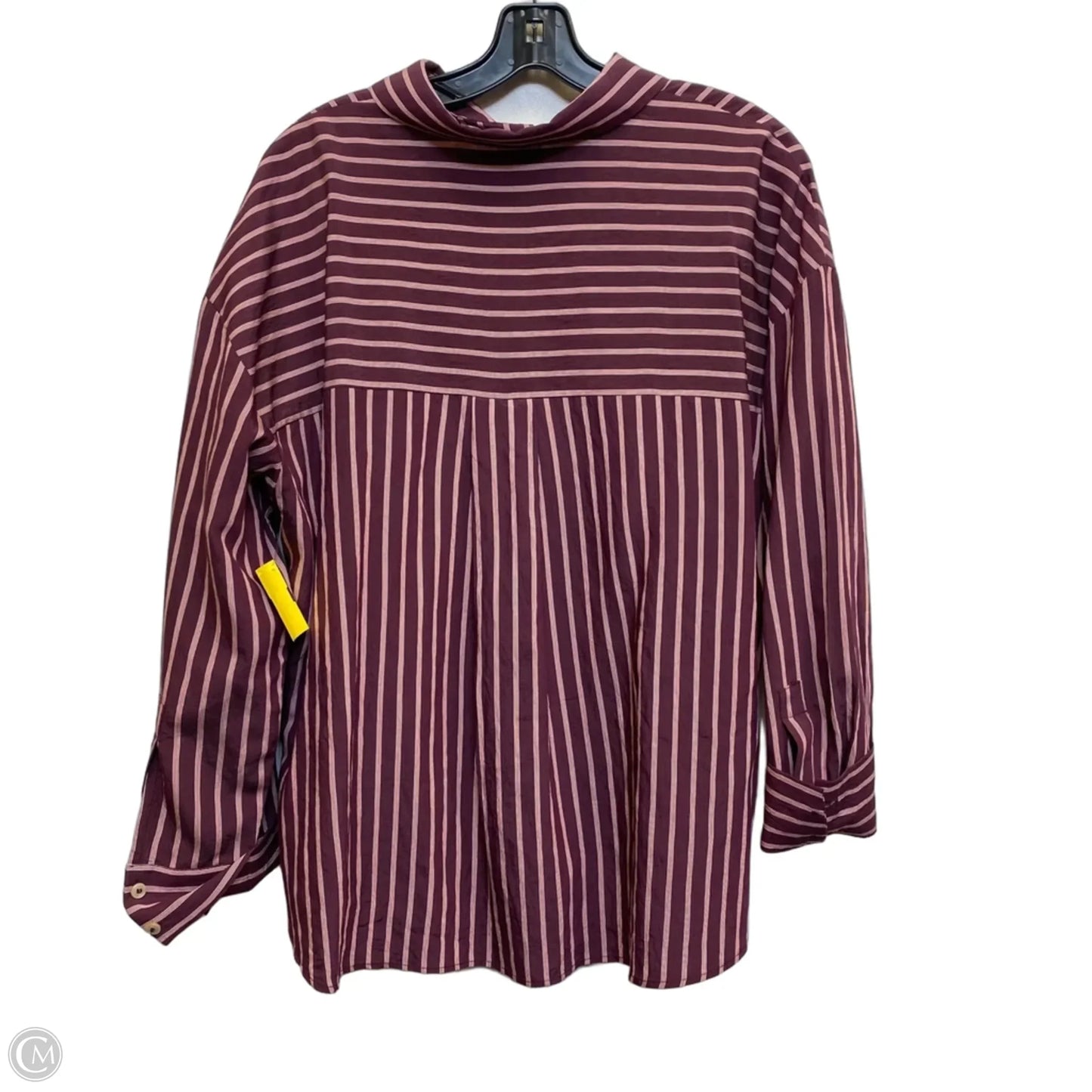 Top Long Sleeve By Zara In Rainbow Print, Size: L