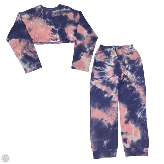 Lounge Set Pants By Better Be In Pink & Purple, Size: M