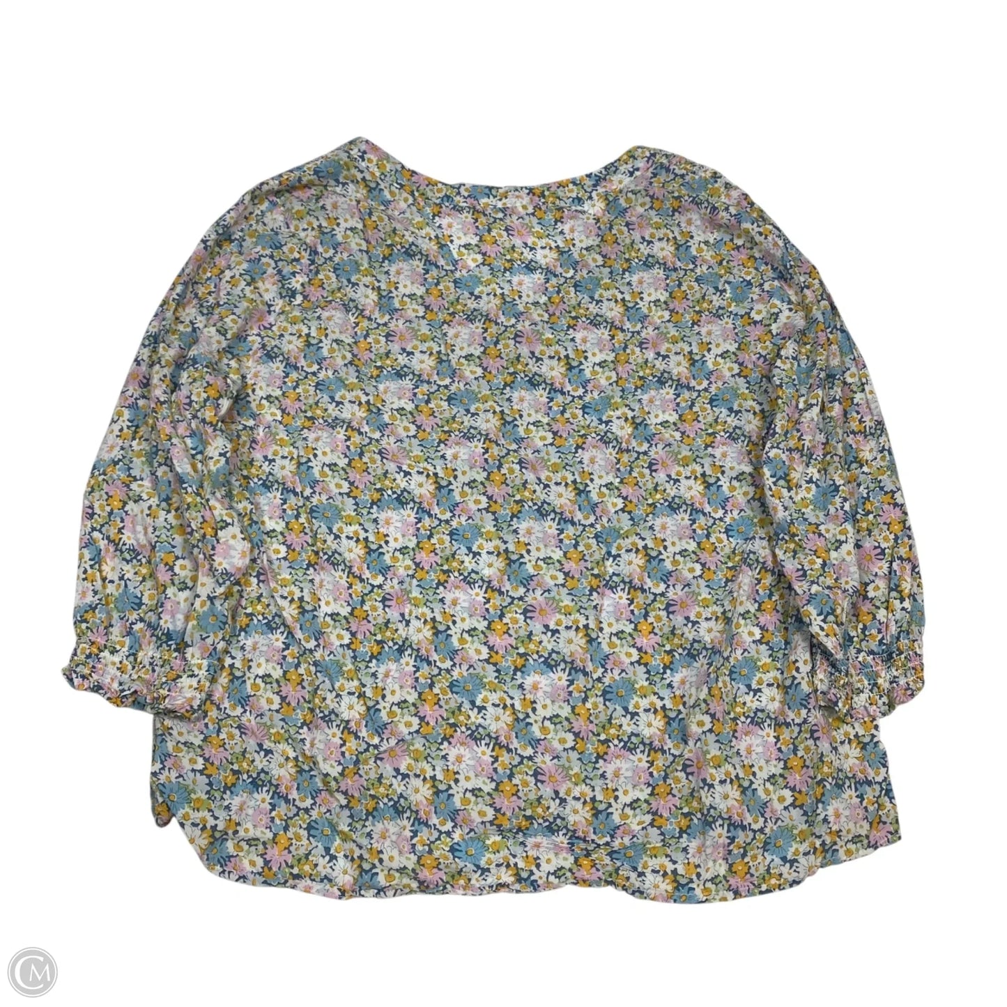 Top Long Sleeve By Cynthia Rowley In Blue & Pink, Size: Xl