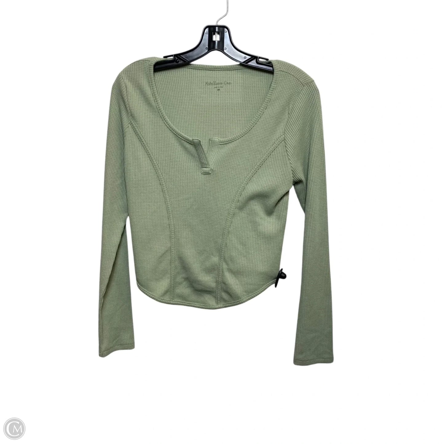 Top Long Sleeve By Rebellious One In Green, Size: M