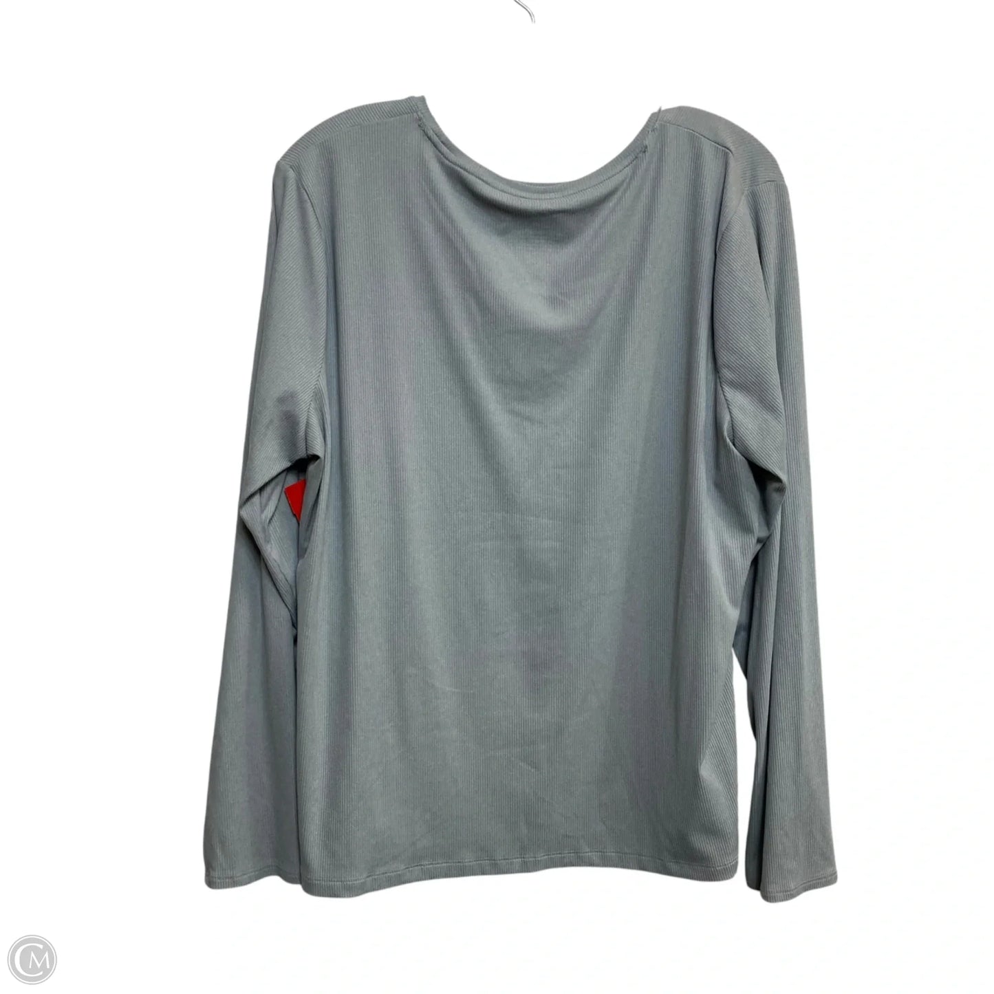 Top Long Sleeve Basic By Nine West In Grey, Size: Xxl