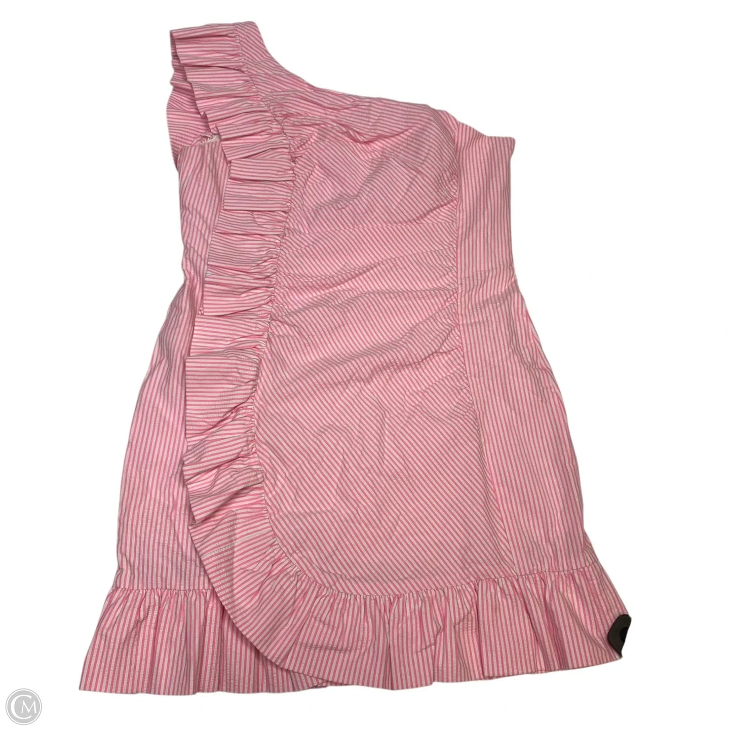 Dress Designer By Lilly Pulitzer In Pink & White, Size: L