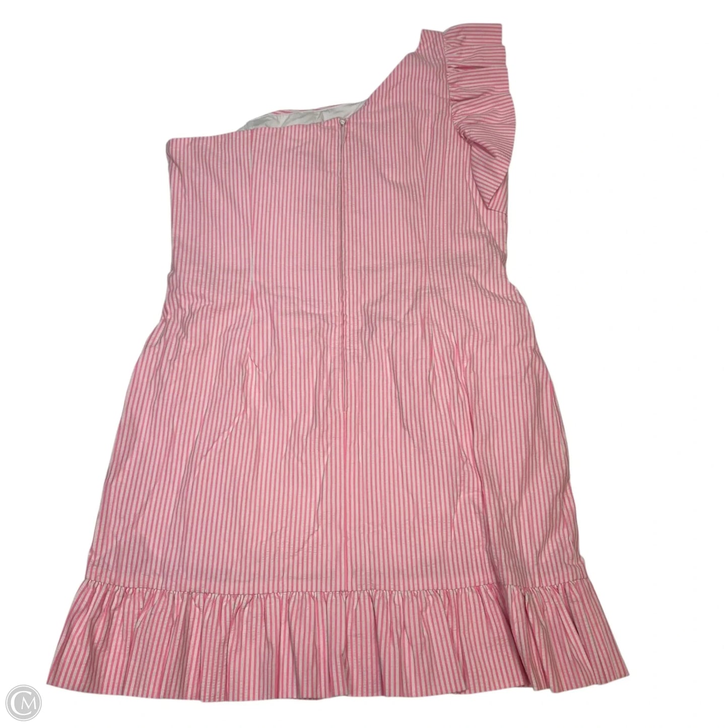 Dress Designer By Lilly Pulitzer In Pink & White, Size: L
