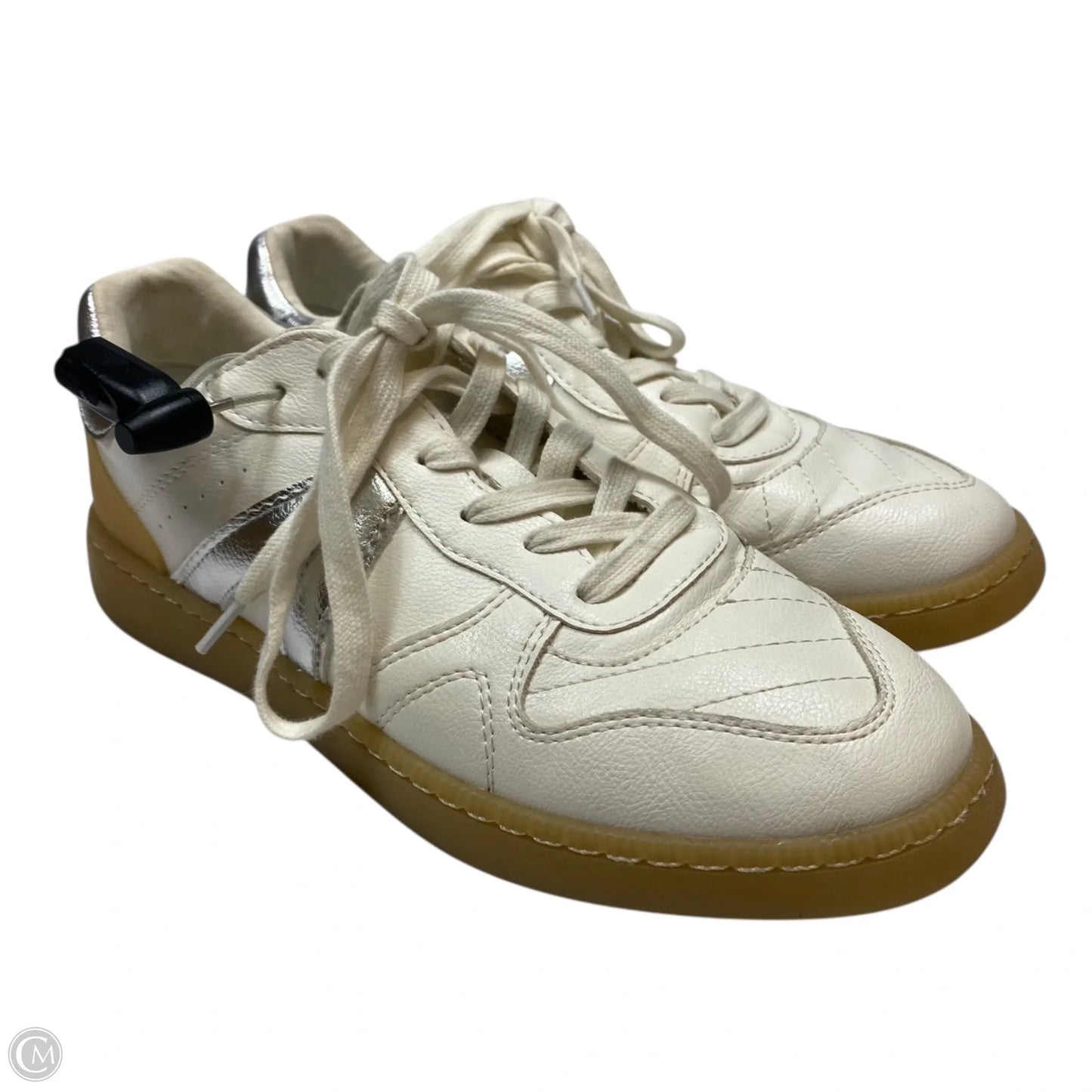 Shoes Sneakers By Mia In Cream & Silver, Size: 9