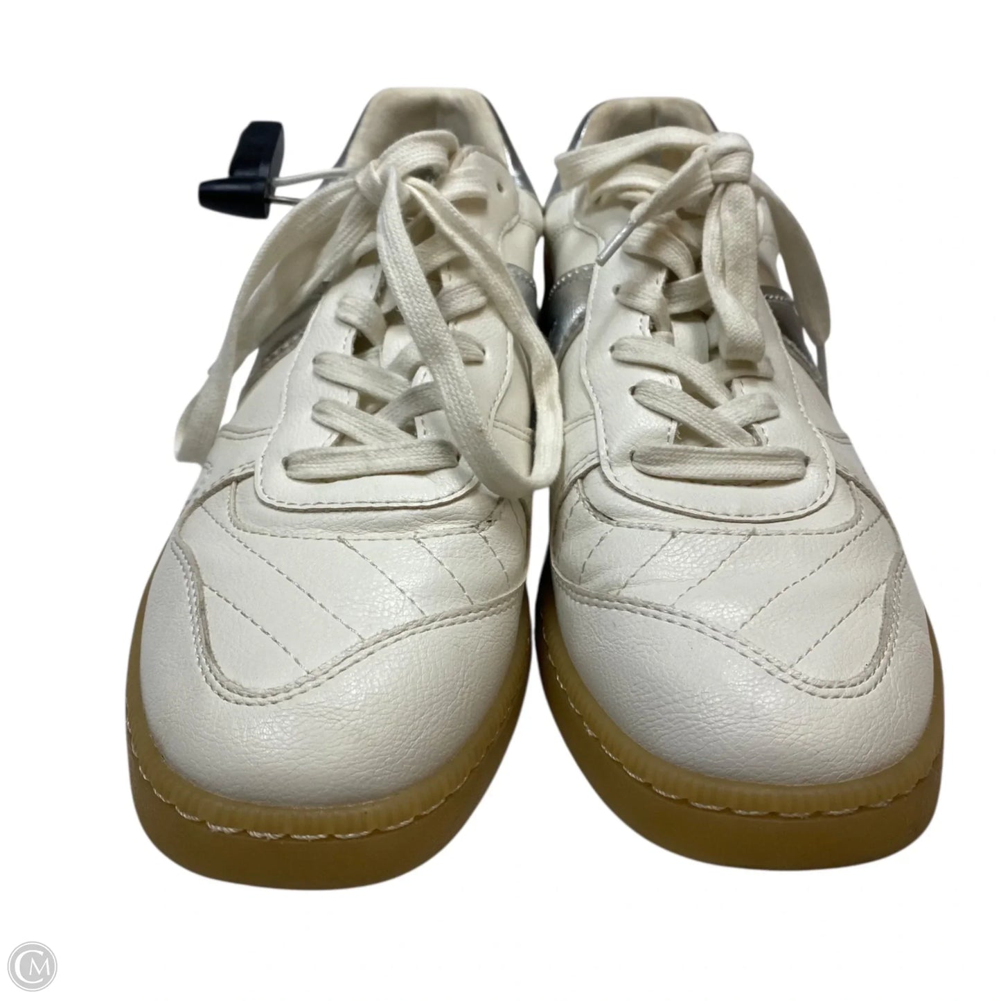 Shoes Sneakers By Mia In Cream & Silver, Size: 9