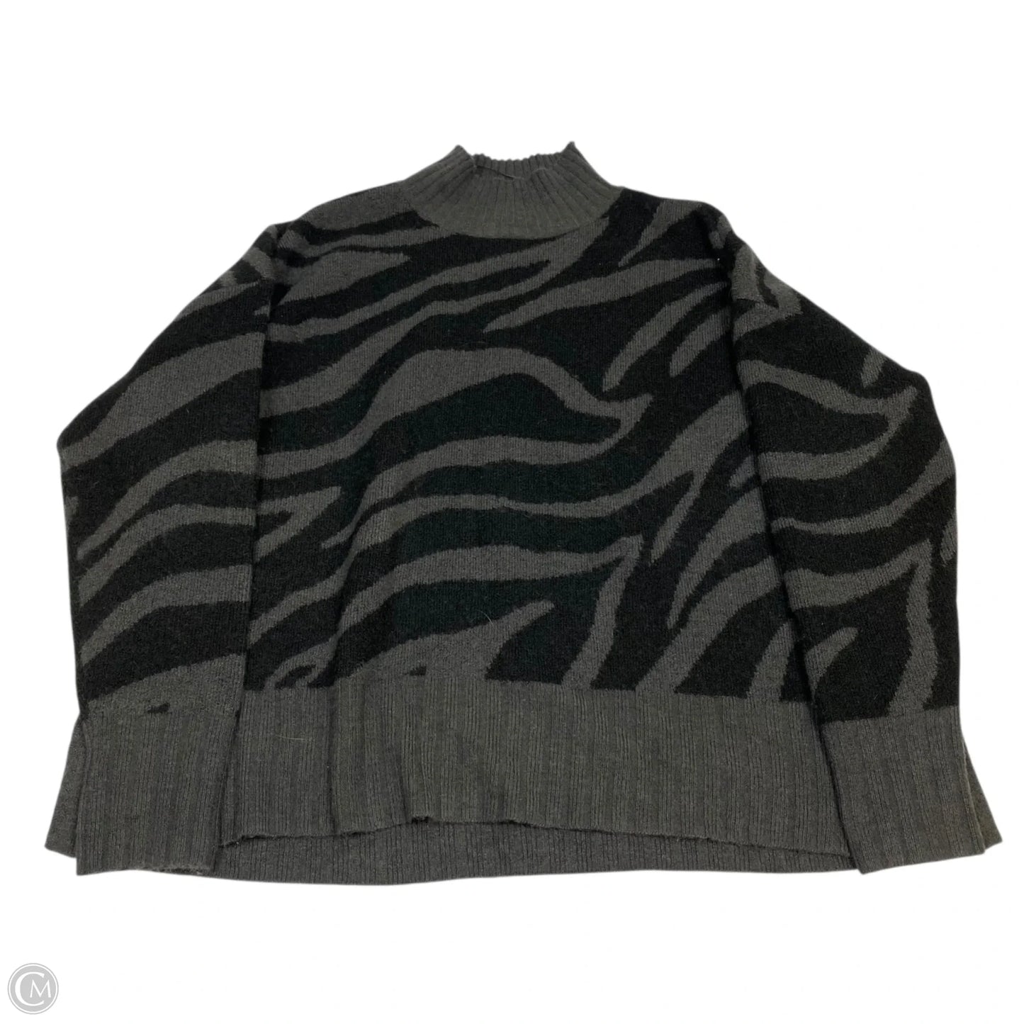 Sweater By Limited In Black & Grey, Size: Xl