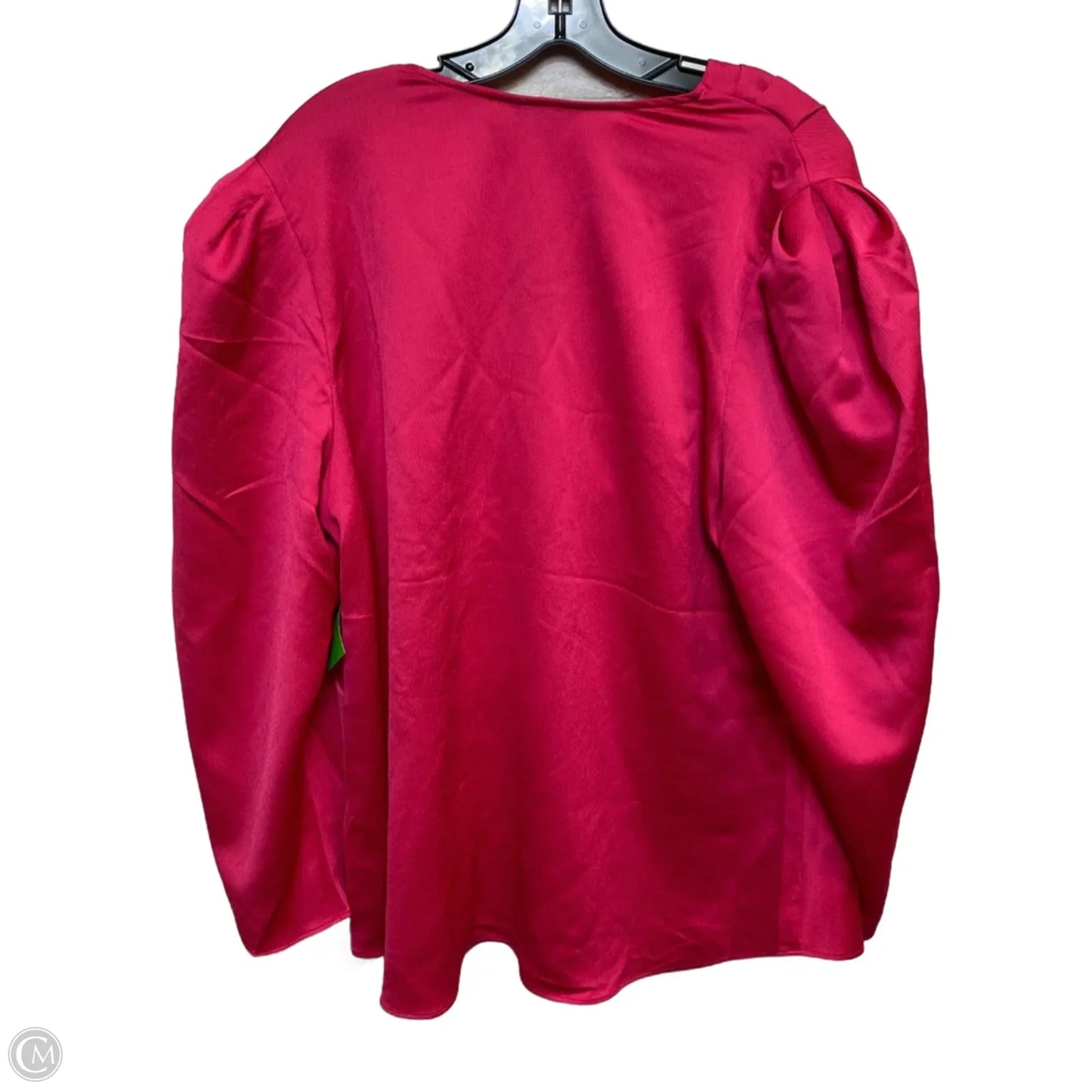Blouse Long Sleeve By Express In Pink, Size: Xl