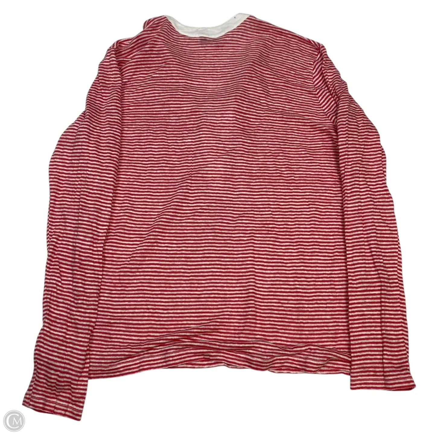 Top Long Sleeve Designer By Vineyard Vines In Red & White, Size: S