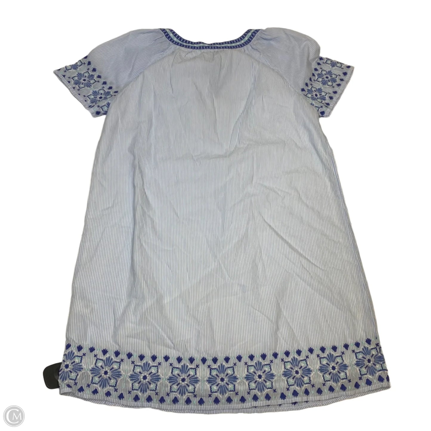 Dress Designer By Vineyard Vines In Blue & White, Size: M